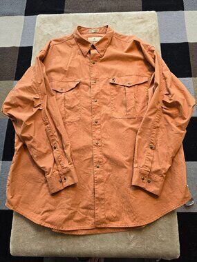 Rare Vintage Browning heavy cotton button up long sleeve shirt XXL